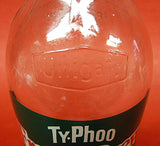 English Milk Bottle Pint Size Ty-Phoo Tea Advertising Bottle 1970s Kitchen