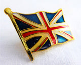 Lapel Pin Union Jack English Flag Enameled Metal Hat Pin English UK Souvenir