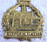 Bath Roman Baths Horse Brass 1970s Souvenir Horse Medallion Jane Austen Country