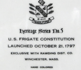 Frigate US Constitution 70s Souvenir Ironstone Large Plate Sailing Ship Charger (Copy)