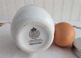 Rhapsody Egg Coddler Royal Worcester Double King 1975-1984 Blue And White