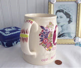 Queen Elizabeth II Tankard Silver Jubilee 1977 Masons Mug Large Transferware