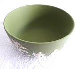 Wedgwood England Bowl Green Jasperware 1979 Sacrifice Figures 5 Inch