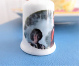 Thimble Princess Diana And Prince Charles Bone China 1980s Sewing Souvenir