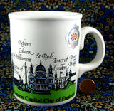 London Mug Souvenir London Landmarks Original Sticker 1980s Souvenir