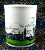 London Mug Souvenir London Landmarks Original Sticker 1980s Souvenir