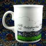 London Mug Souvenir London Landmarks Original Sticker 1980s Souvenir