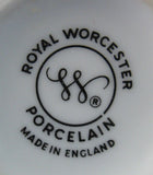 Evesham King Egg Coddler Royal Worcester Double Plum Leaf 1980s Double