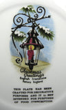 Christmas Plate English Ironstone Carolers In The Snow 1980s