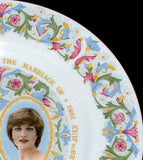 Princess Diana and Charles Royal Wedding Plate Coalport 1981 Pretty 11 Inch