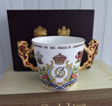 Charles And Diana Wedding Loving Cup Lion Handles Paragon In Box 1981 Gorgeous