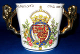Charles And Diana Wedding Loving Cup Lion Handles Paragon In Box 1981 Gorgeous