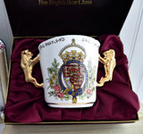 Charles And Diana Wedding Loving Cup Lion Handles Paragon In Box 1981 Gorgeous