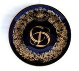 Plate Royal Wedding Charles And Diana Blue Gold Wreath 1981 Royal Blue And Gold