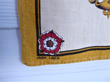 Royal Wedding Prince Charles And Princess Diana Tea Towel Blue 1981 Linen