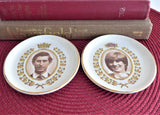 Dish Pair Royal Wedding Charles And Diana 1981 Overhouse Sepia Photos