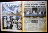 Charles And Diana Royal Wedding 1981 Newspaper Lot Star Express Royal Memorabilia