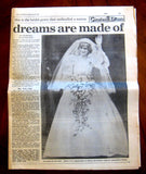 Charles And Diana Royal Wedding 1981 Newspaper Lot Star Express Royal Memorabilia