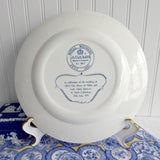 Prince Charles Princess Diana Royal Wedding Blue Transferware Plate Adams 1981