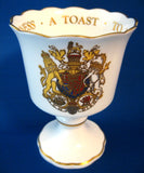 Goblet Charles And Diana Royal Wedding 1981 Royal Worcester Bone China