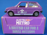 Royal Wedding Purple Corgi Austin Metro Model Car Charles And Diana 1981