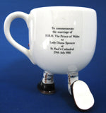 Walking Ware Royal Wedding Mug Diana Charles Carlton Ware 1981 Rare