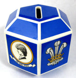 Charles And Diana 1981 Royal Wedding Bank Wedgwood Money Box Royalty