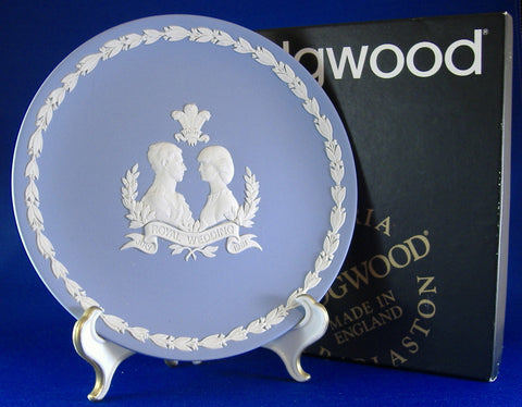 Wedding Plate Charles And Diana 1981 Wedgwood Jasper Mint Boxed 6.5 Inch