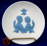 Royal Wedding 1981 Charles Diana Reverse Blue Jasperware Dish With Stand