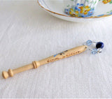 Lace Bobbin Charles Diana Royal Wedding Glass Beads 1981 Beads Hand Made