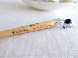 Lace Bobbin Charles Diana Royal Wedding Glass Beads 1981 Beads Hand Made