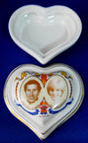 Heart Shape Box Charles And Diana Royal Wedding 1981 Trinket Jewelry