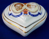 Heart Shape Box Charles And Diana Royal Wedding 1981 Trinket Jewelry