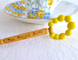 Birth Of Prince William 1982 Lace Bobbin Glass Beads Turned Treen Beads Spangles