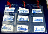 English Railway Trading Cards Set of 15 Train Engines L&NW Orbit Archival Sleeves 1986