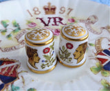 Royal Crown Derby Victoria And Albert Thimbles 150th Anniversary 1837 Coronation