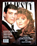 Majesty Magazine Andrew And Sarah Cover Mar Princess Diana Royal Tour 1988