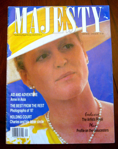 Royalty Majesty Magazine 1988 Princess Diana Prince William Sarah Ferguson Royal Artists