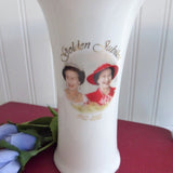 Vase 2002 Golden Jubilee Queen Elizabeth II 50 Years Photos Bone China