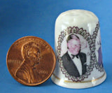 Thimble Prince Charles Camilla Royal Wedding 2005 English Bone China