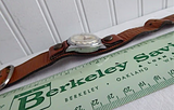 Vintage Mickey Mouse Wristwatch Not Running Leather Band Swiss Movement