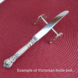 Edwardian Kniferest English Silver Plated Andiron Heart Barley Twist 1890-1910