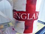Cross Of St George Mug Dunoon England Flag Red And White English Bone China