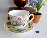 Roy Kirkham Breakfast Size Cup And Saucer Botanical Floral Bouquet Flowers Names