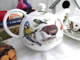 Garden Birds Tea For One Roy Kirkham Teapot Fitted Cup And Saucer Breakfast Cup Bone China