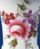 Toothpick Holder Royal Crown Derby English Bone China Derby Posies Pink Roses Small Vase
