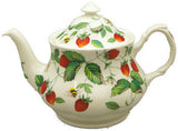 Roy Kirkham Alpine Strawberry Teapot English Bone China 6 Cups 40 Ounces