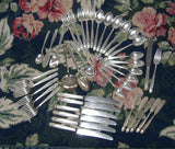 Danish Princess 1930s Flatware 41 Pieces Holmes And Edwards Scandanavian Design Silver Plate In Box