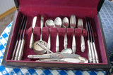 Danish Princess 1930s Flatware 41 Pieces Holmes And Edwards Scandanavian Design Silver Plate In Box