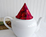 Red Cherries Knob Holder Teapot Lid Holder Padded Red Cherries Inside And Outside